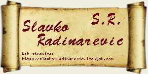 Slavko Radinarević vizit kartica